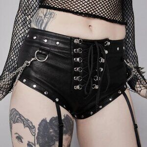Widow Dolls Kill Minutes To Midnight Biker Shorts Black Small